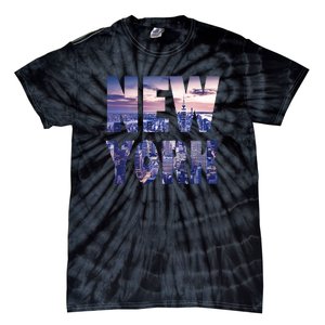 Urban New York City Skyline North America Souvenir Pride Tie-Dye T-Shirt