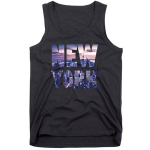 Urban New York City Skyline North America Souvenir Pride Tank Top