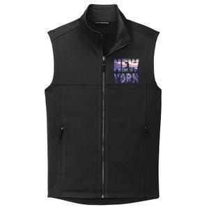 Urban New York City Skyline North America Souvenir Pride Collective Smooth Fleece Vest