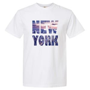 Urban New York City Skyline North America Souvenir Pride Garment-Dyed Heavyweight T-Shirt