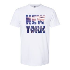 Urban New York City Skyline North America Souvenir Pride Softstyle CVC T-Shirt