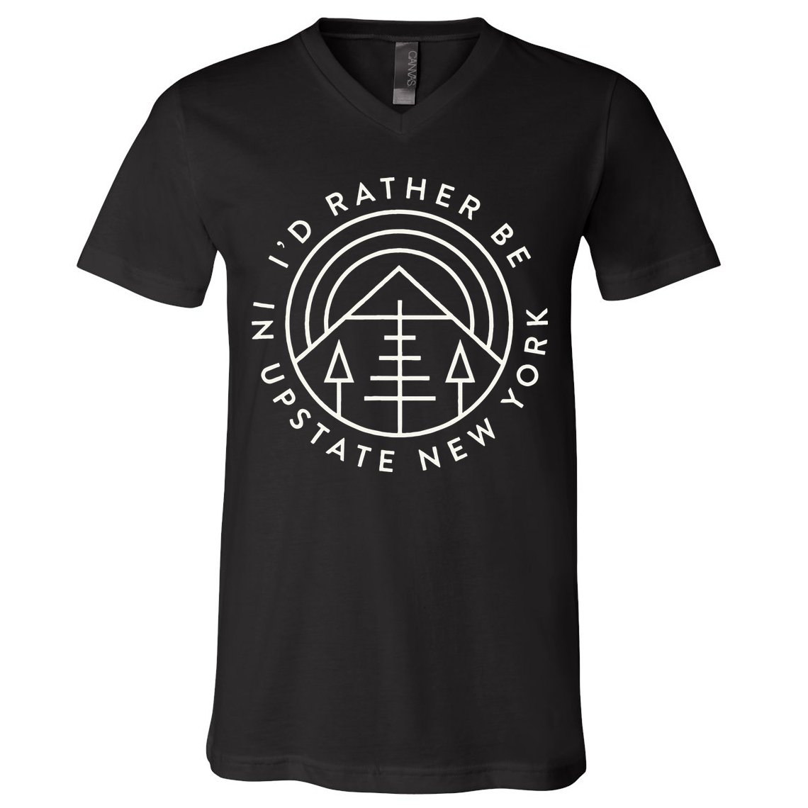 Upstate New York Mountain Outdoors Upstate V-Neck T-Shirt