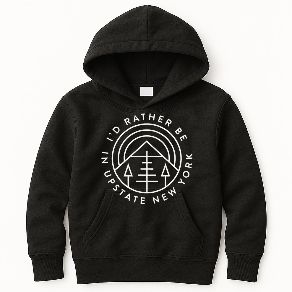 Upstate New York Mountain Outdoors Upstate Kids Hoodie