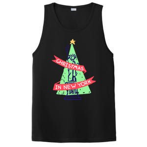 Usa New York City Statue Of Liberty Christmas Tree Great Gift PosiCharge Competitor Tank