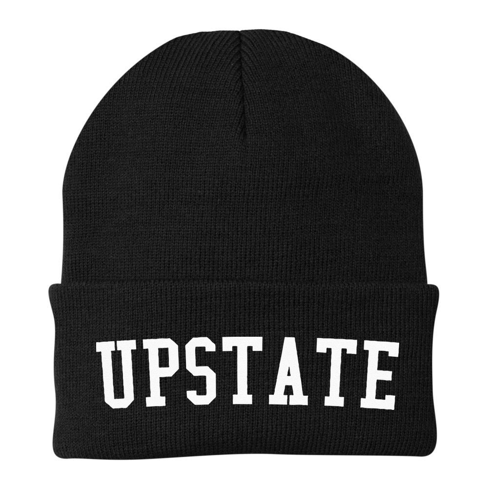 Upstate New York Prep Block Lettering Vintage Style Beanie