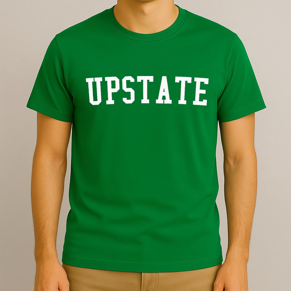 Upstate New York Prep Block Lettering Vintage Style T-Shirt