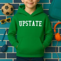 Upstate New York Prep Block Lettering Vintage Style Kids Hoodie