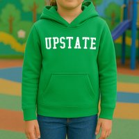 Upstate New York Prep Block Lettering Vintage Style Kids Hoodie