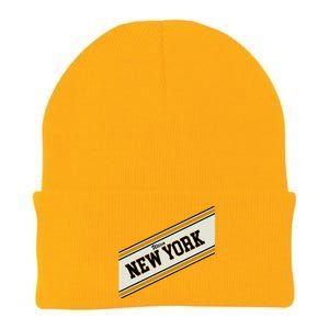 Utica New York Varsity Logo Knit Cap Winter Beanie