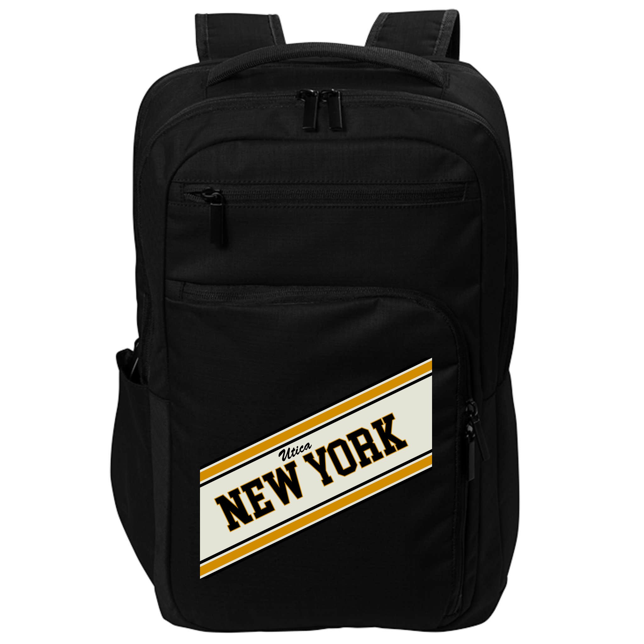 Utica New York Varsity Logo Impact Tech Backpack