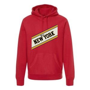 Utica New York Varsity Logo Premium Hoodie