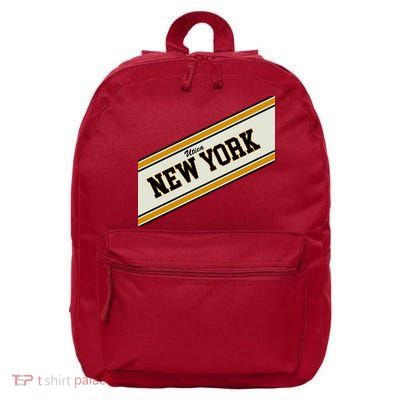 Utica New York Varsity Logo 16 in Basic Backpack