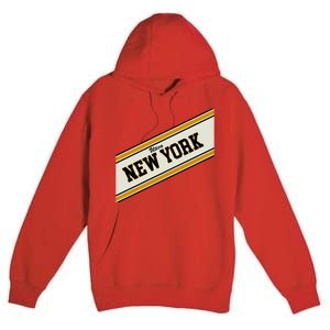 Utica New York Varsity Logo Premium Pullover Hoodie