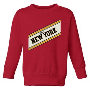 Utica New York Varsity Logo Toddler Sweatshirt