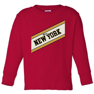 Utica New York Varsity Logo Toddler Long Sleeve Shirt