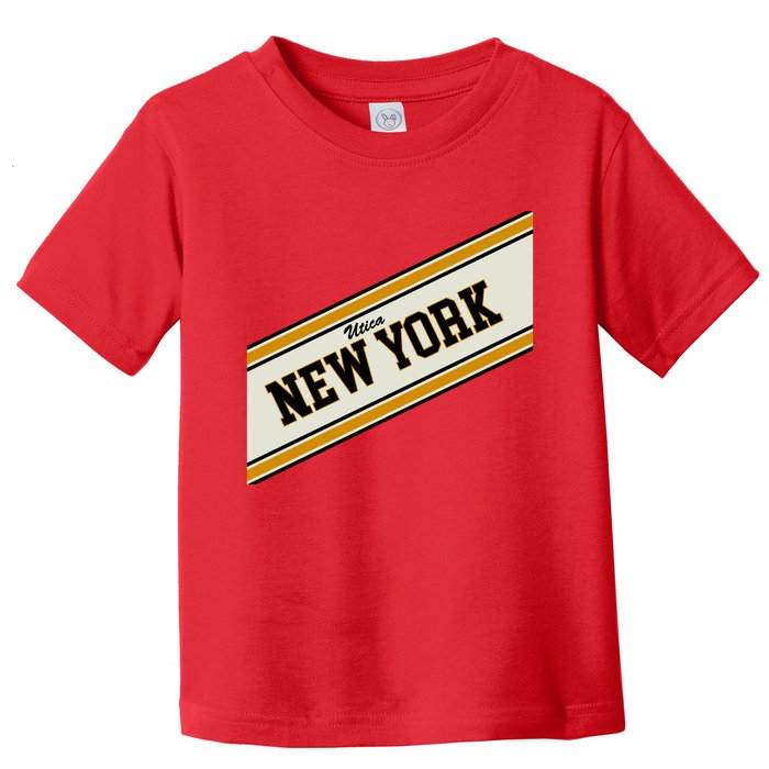 Utica New York Varsity Logo Toddler T-Shirt