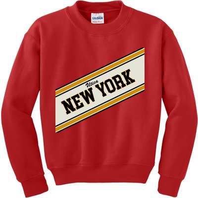 Utica New York Varsity Logo Kids Sweatshirt