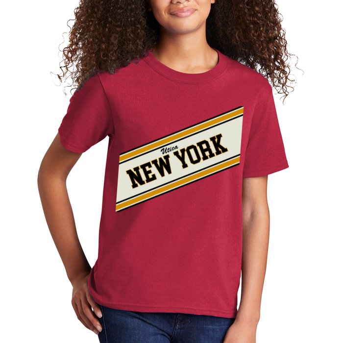 Utica New York Varsity Logo Kids T-Shirt