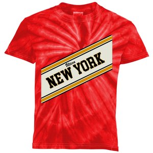 Utica New York Varsity Logo Kids Tie-Dye T-Shirt