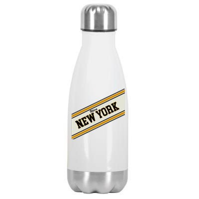 Utica New York Varsity Logo Stainless Steel Insulated Water Bottle