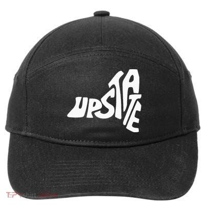 Upstate New York Ny State Shape 7-Panel Snapback Hat