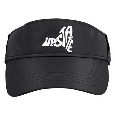 Upstate New York Ny State Shape Adult Drive Performance Visor