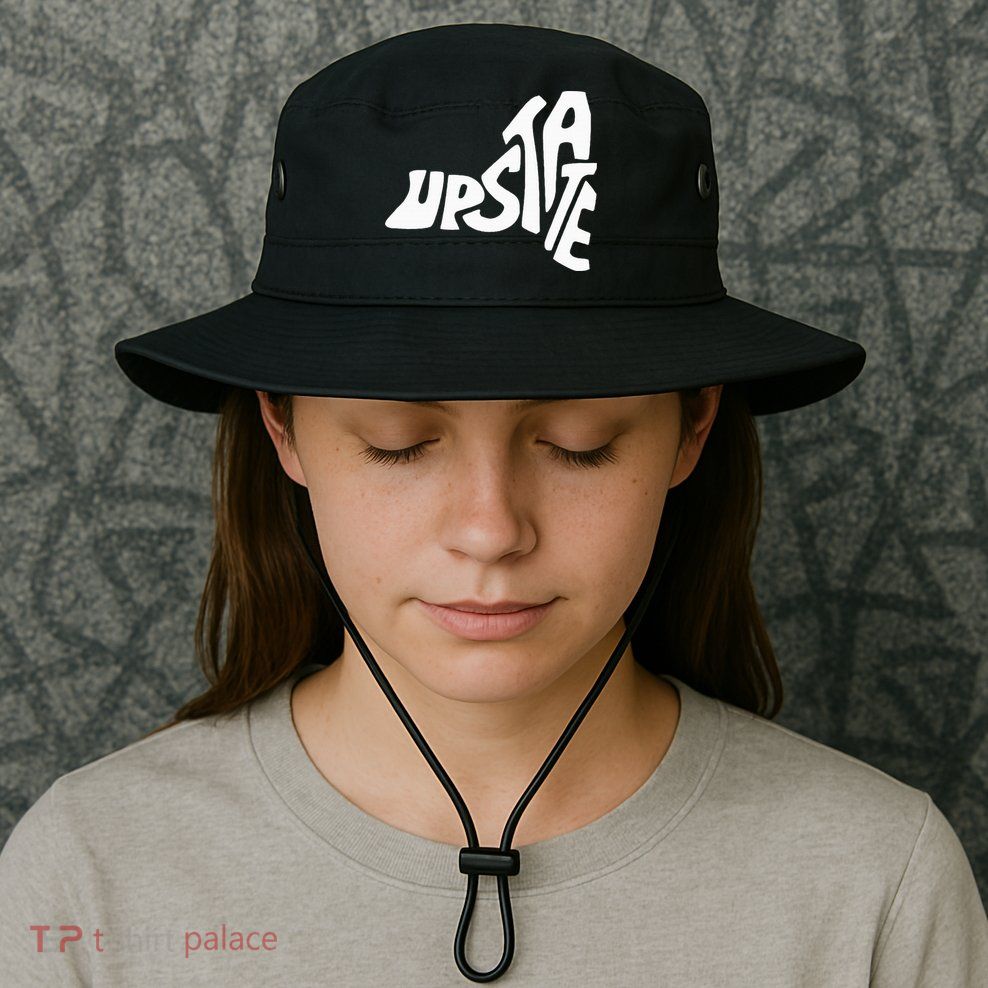 Upstate New York Ny State Shape Bucket Hat