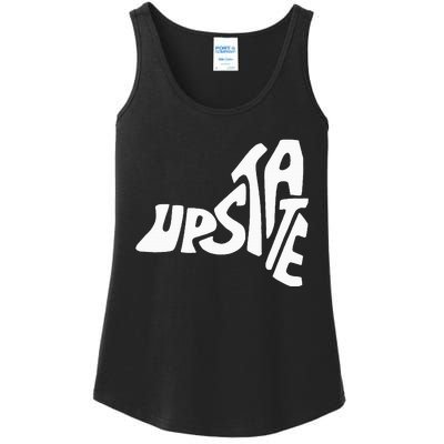 Upstate New York Ny State Shape Ladies Essential Tank