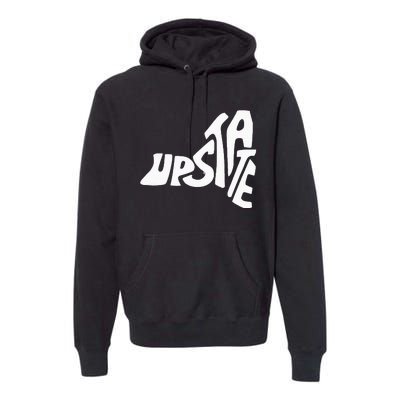 Upstate New York Ny State Shape Premium Hoodie