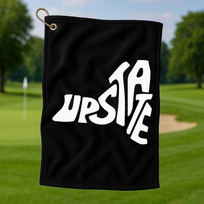 Upstate New York Ny State Shape Golf Towel