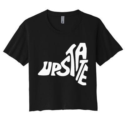 Upstate New York Ny State Shape Crop Top