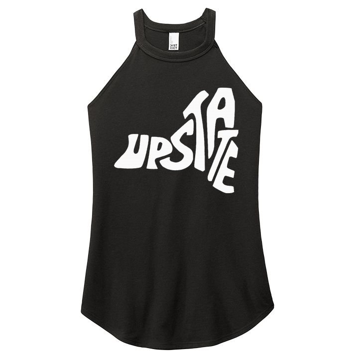 Upstate New York Ny State Shape Women's Perfect Tri Rocker Tank