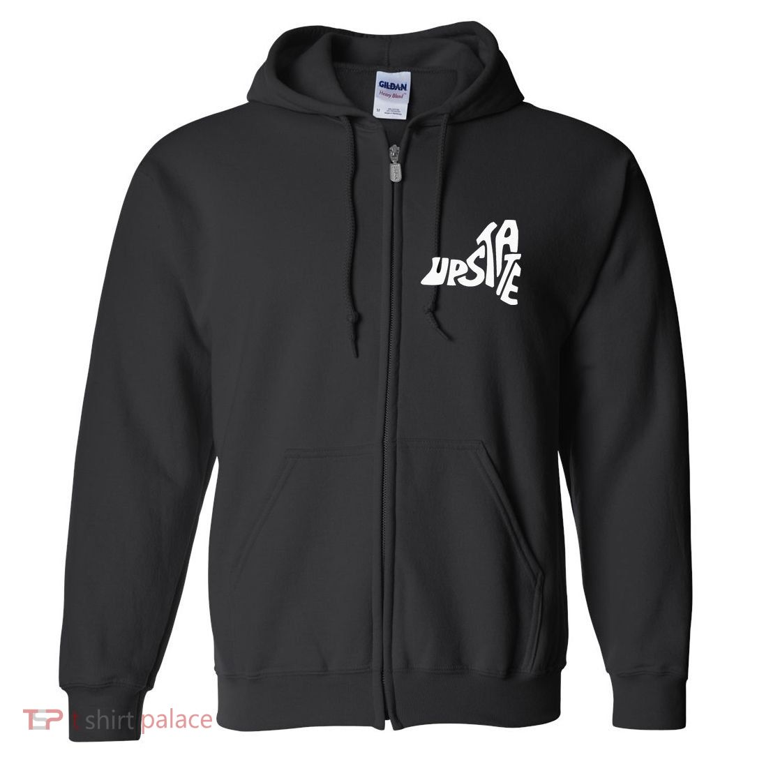 Upstate New York Ny State Shape Full Zip Hoodie