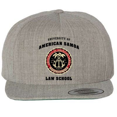 University Of American Samoa Law School Gift Wool Snapback Cap