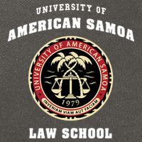University Of American Samoa Law School Gift Cotton Canvas Backpack