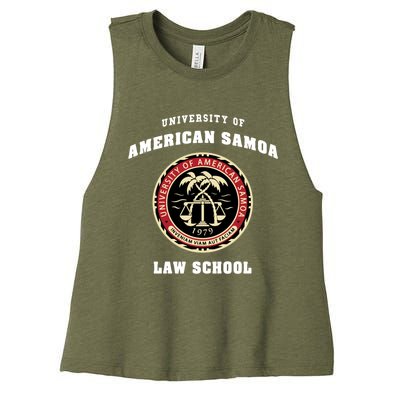 University Of American Samoa Law School Gift Women's Racerback Cropped Tank