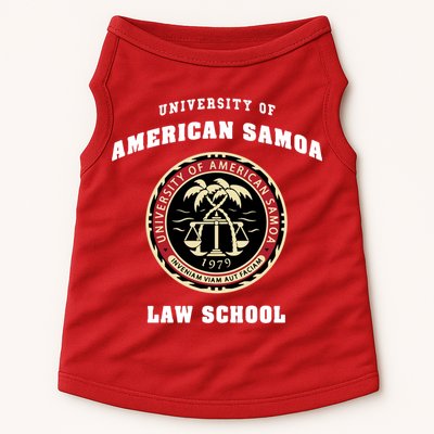 University Of American Samoa Law School Gift Doggie Tank