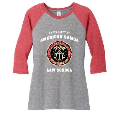 University Of American Samoa Law School Gift Women's Tri-Blend 3/4-Sleeve Raglan Shirt