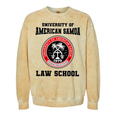 University Of American Samoa Law School Better Call Saul Colorblast Crewneck Sweatshirt