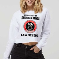 University Of American Samoa Law School Better Call Saul Cropped Pullover Crew