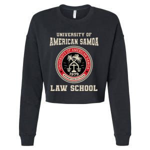 University Of American Samoa Law School Cropped Pullover Crew