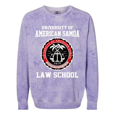 University Of American Samoa Law School Apparel Colorblast Crewneck Sweatshirt