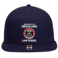 University Of American Samoa Law School Apparel 7 Panel Mesh Trucker Snapback Hat