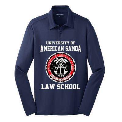 University Of American Samoa Law School Apparel Silk Touch Performance Long Sleeve Polo