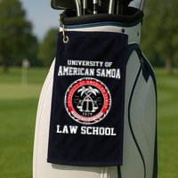 University Of American Samoa Law School Apparel Golf Towel