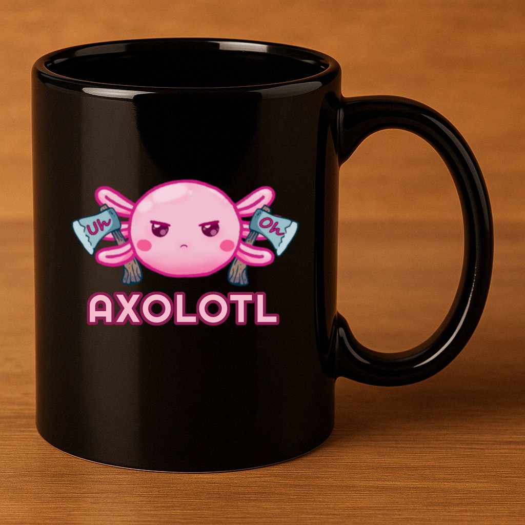 Uh Oh Axolotl 11oz C Handle Ceramic Mug