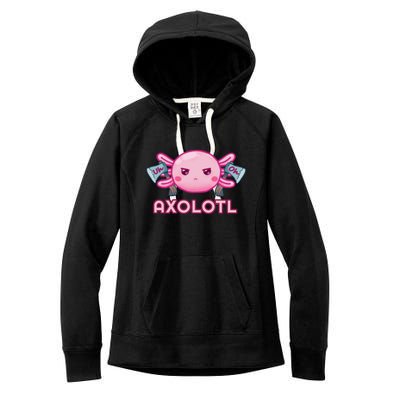 Uh Oh Axolotl Women's Fleece Hoodie