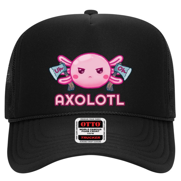 Uh Oh Axolotl Trucker Hat