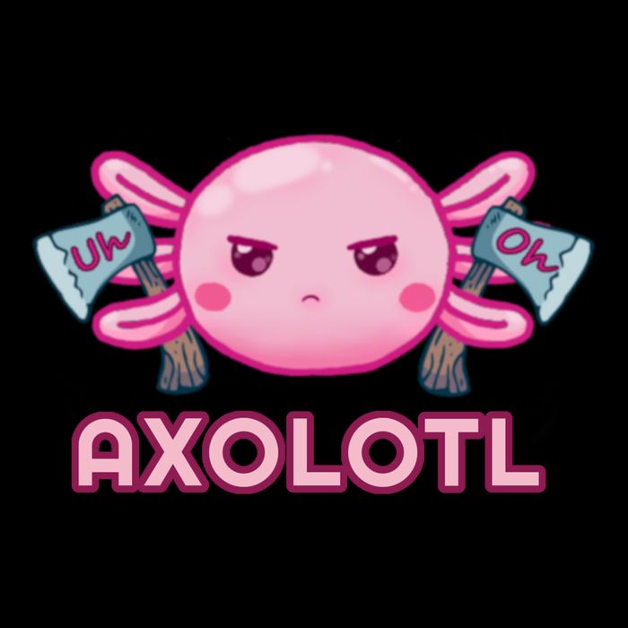 Uh Oh Axolotl Cropped Pullover Crew