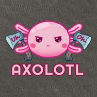 Uh Oh Axolotl Cotton Canvas Backpack